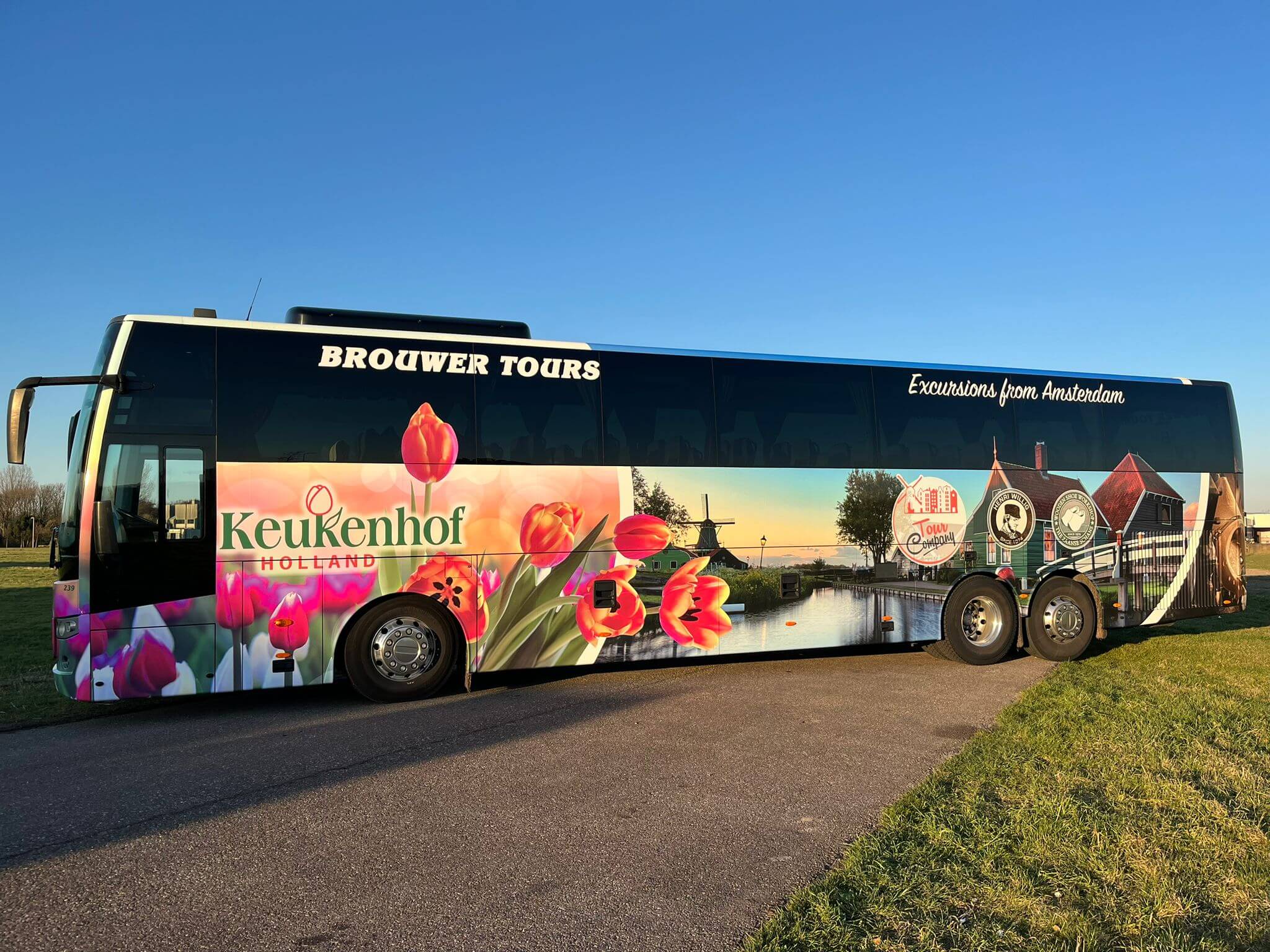 thema vervoer bus keukenhof
