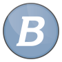 b logo rond